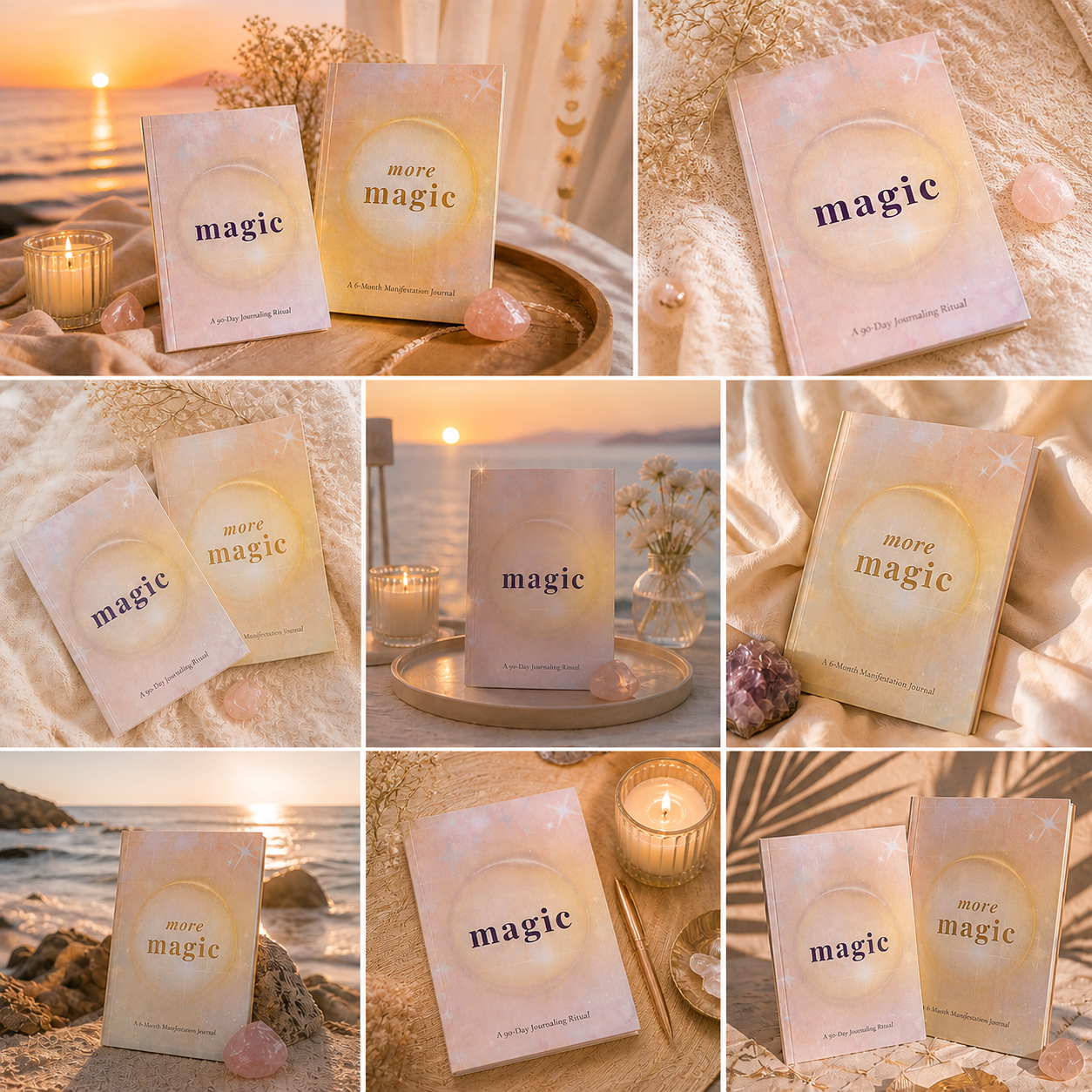 Magic Journal Bundle: 90-Day + 6-Month Manifestation & Self-Discovery Journals Bliss&