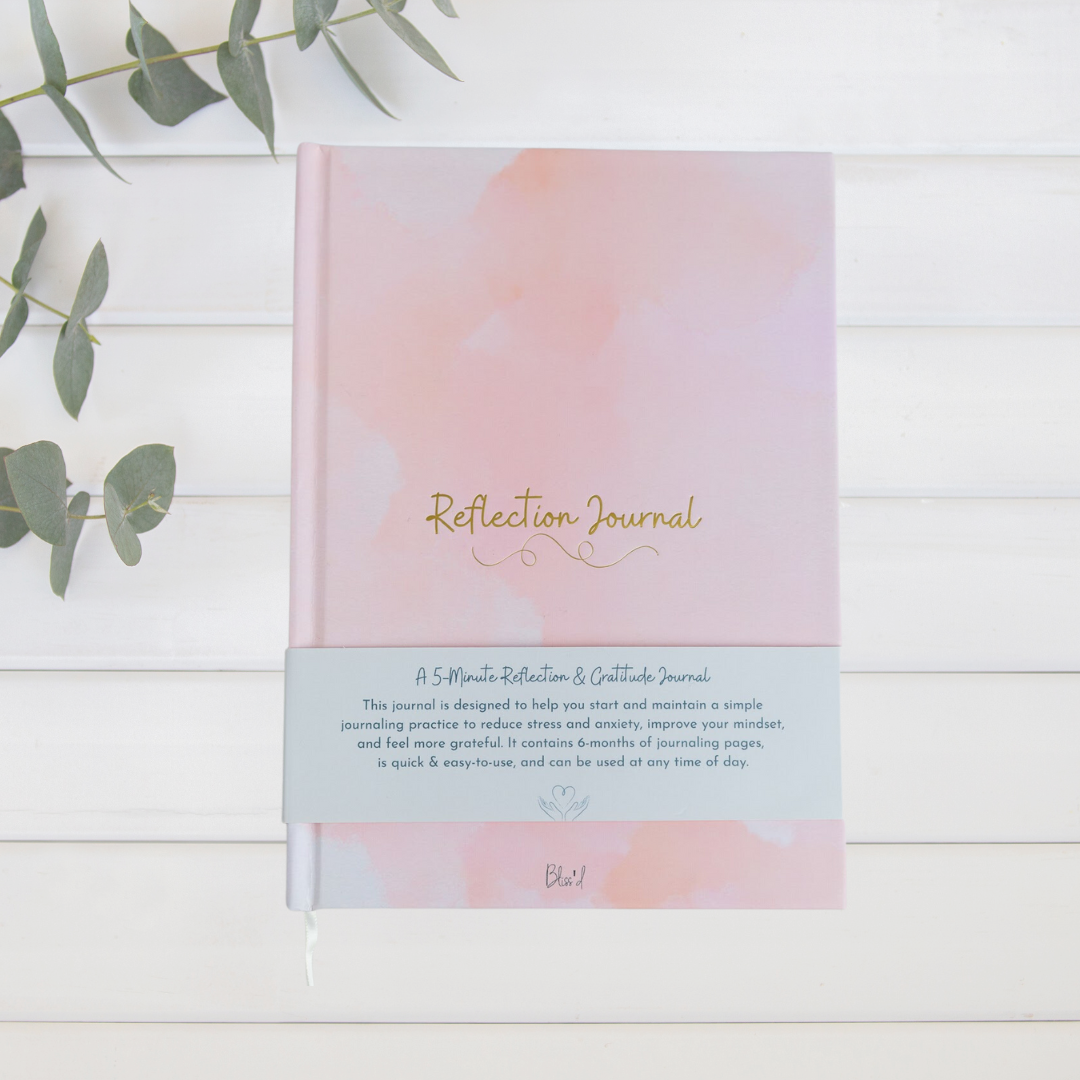Mind + Body Self-Care Bundle: Reflection Journal & Rose Quartz Gua Sha