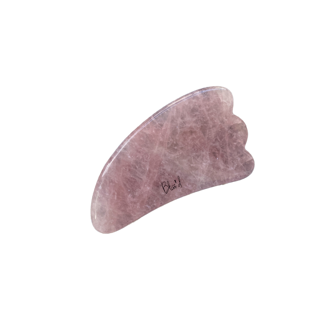 Rose Quartz Gua Sha Crystal Massage Tool