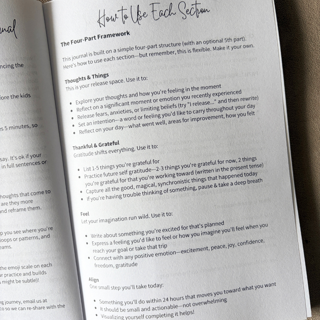 Instructions on how to use Magic daily journal for beginners