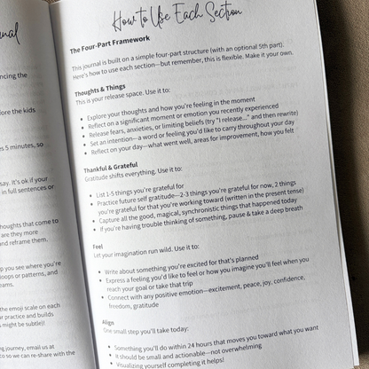 Instructions on how to use Magic daily journal for beginners