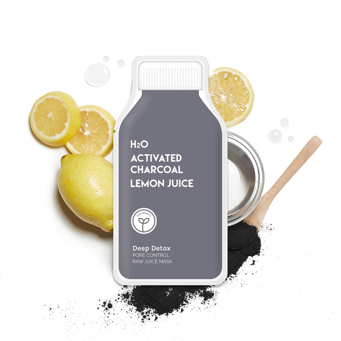 Activated charcoal face sheet mask